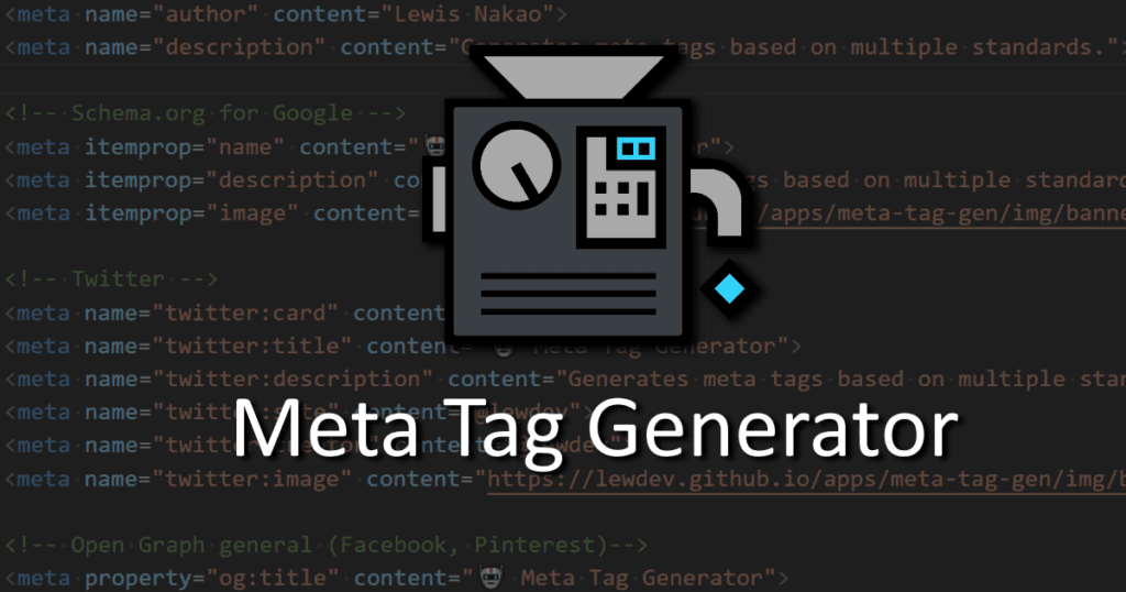 Meta Tag Generator